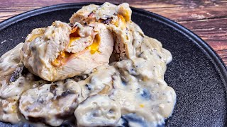 Want to Make Something Fancy(but easy)? | Chicken Cordon Bleu w/ Mushroom Sauce