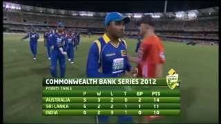 Commonwealth Bank Series Match 8 India vs Sri Lanka - Highlights