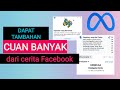 Cara dapat uang dari cerita facebook | Dapatkan uang dari cerita