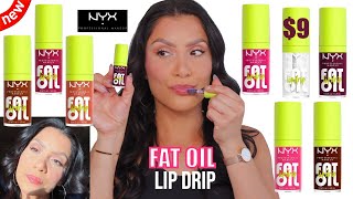 *new* NYX COSMETICS FAT OIL LIP DRIP + NATURAL LIGHTING LIP SWATCHES | MagdalineJanet