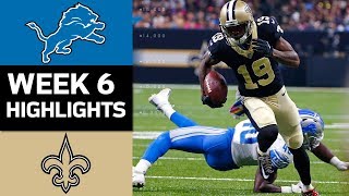 Lions vs. Saints | NFL Week 6 Game Highlights