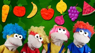 Deliciosas Frutas & Vegetales con Marionetas  | D Billions Canciones Infantiles