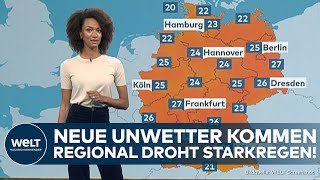 DEUTSCHLAND: Heftige neue Unwetter im Anmarsch! In einigen Regionen droht Starkregen