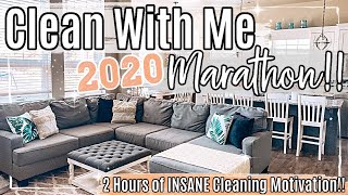 *NEW* 2020 CLEAN WITH ME MARATHON :: 2 HOURS OF INSANE SPEED CLEANING MOTIVATION & HOMEMAKING