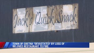 Gretna community 'devastated,' by loss of beloved restaurant to fire