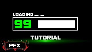 Loading 100% Tutorial || Adobe After Effect || PFX
