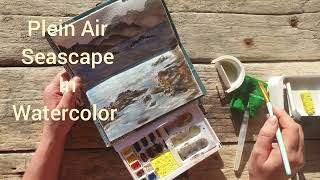 Vacation Plein Air Seascape in Watercolors!