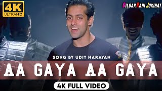 Aa Gaya Aa Gaya - 4K Full Video | Hum Tumhare Hain Sanam | Salman Khan, Madhuri Dixit | 4K  Video