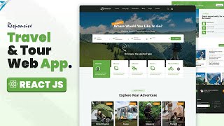 ✈️ React JS Tutorial - TRAVEL WEB APPLICATION | Download Full Source Code. PART 1