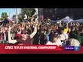 Fans Celebrate! Aztecs to play in the NCAA Tournament final game Monday