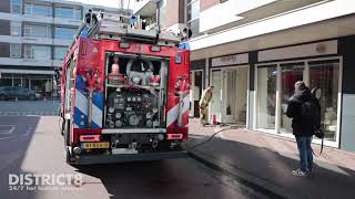 Medewerker van spacenter gewond bij brand Damplein Leidschendam