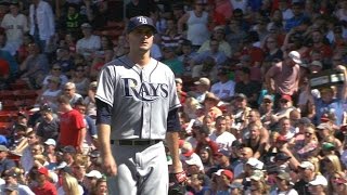 TB@BOS: Odorizzi strikes out five over six innings