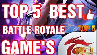 Top 5 Best Battle Royal game offline & online game's