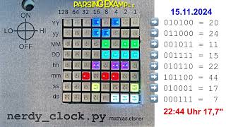 nerdy binary clock
