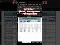 Manage Inventory in Excel | Stock Management In Excel