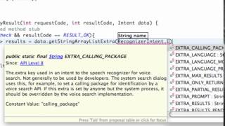 Android Application Development Tutorial 186 Voice Recognition Result