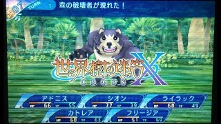 【SQX】世界樹の迷宮X(クロス) FOE 森の破壊者戦【HEROIC】