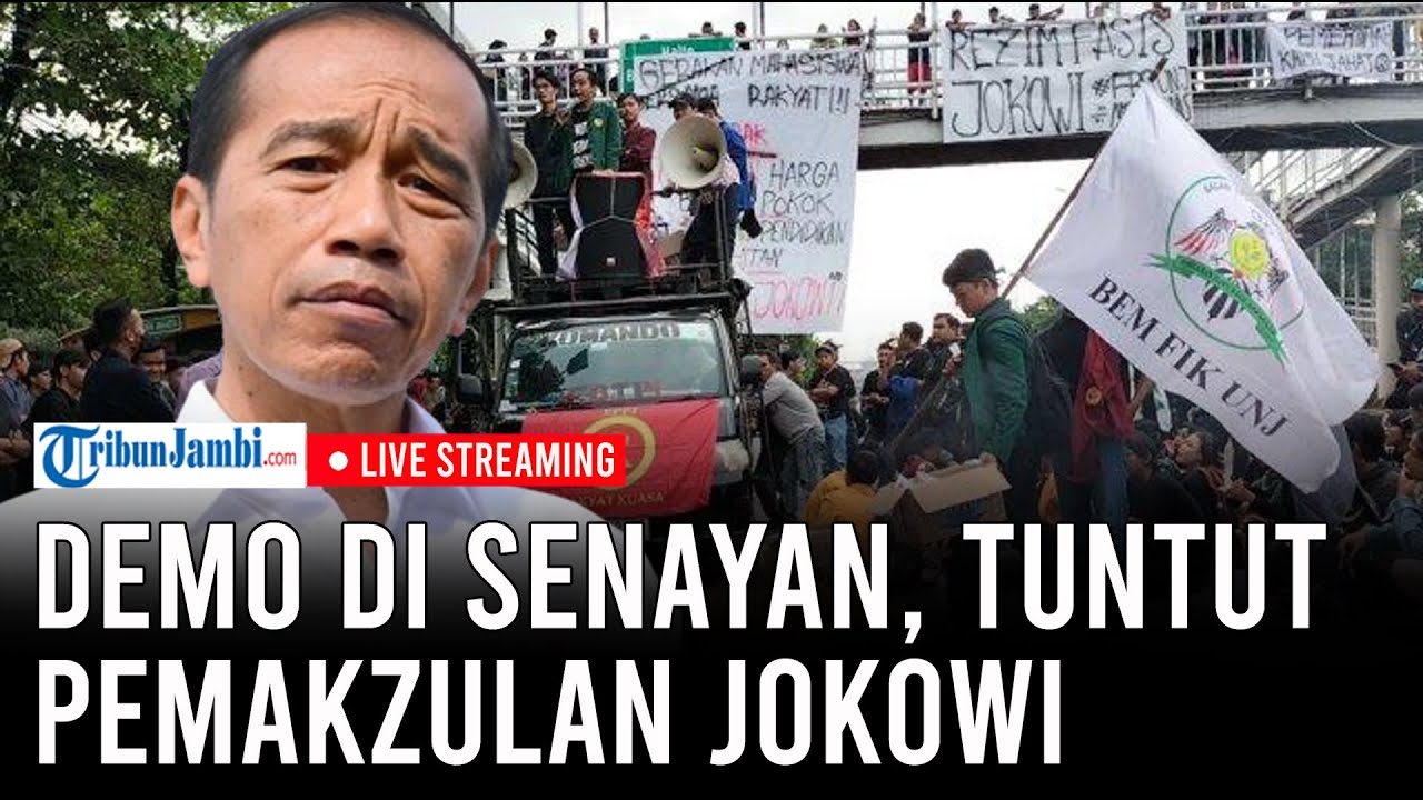 🔴Demo Di DPR Tuntut Digelarnya Hak Angket Hingga Pemakzulan Jokowi ...