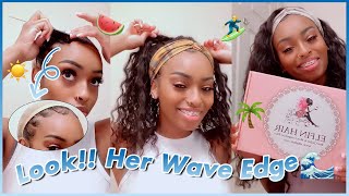 #Elfinhair Review💋 Super Protective Hawaii Headband Style Install!💫 Do Your Edge Easily~