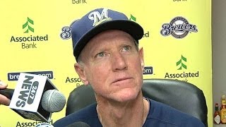 MIL@ARI: Roenicke on Lucroy's slam after Braun's HBP