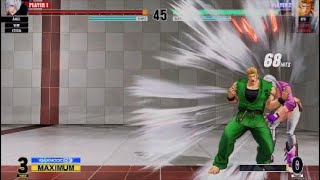 KOF15　リョウサカザキ　68Hitほぼ10割コンボ再び　最強アンヘルに一矢報いる