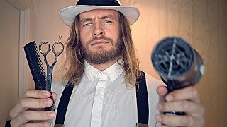 Rude English Barber Shop Haircut ✂ 💈 ASMR