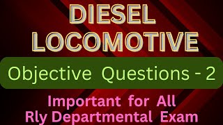 Diesel Loco Objective Questions#locomotive#railway