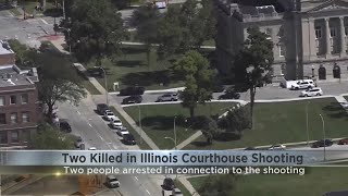 Mayor: 2 dead, 1 hurt in shooting near Illinois courthouse