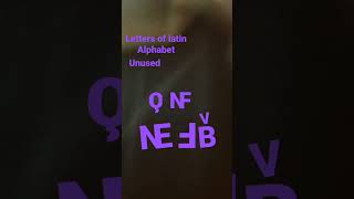 letters of latin alphabet unused