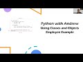Python - Classes and Objects - An Employee Example
