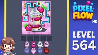 Pixel Flow Level 564 Solution Walkthrough