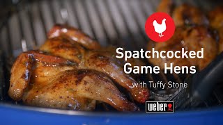 Spatchcocked Game Hen with Spicy Apricot Glaze | Weber Kettle | Tuffy Stone