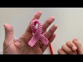 awareness ribbon crochet tutorial sd 480p