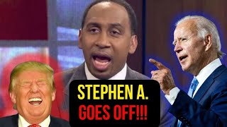 Whoa, Stephen A  Smith Defends Trump, Spazzes on Democrats!!!!