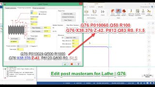 Hướng dẫn Chỉnh sửa Post Tiện trong Mastercam | Các thông số P, Q, R của G76