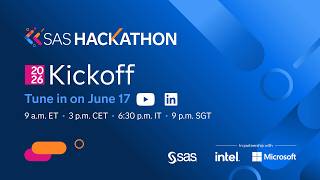 2026 SAS Hackathon Kickoff