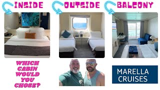 Marella Voyager, Inside, Outside or Balcony cabin, what would you chose?  #cabin #marella #voyager