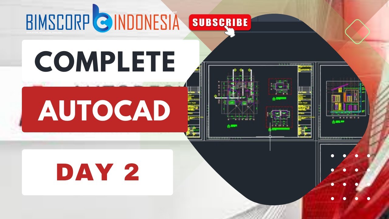 Complete Pelatihan AutoCad | DAY 2. Basic Menggunakan AutoCad Untuk ...