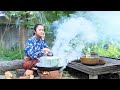 Rural cooking how to make Taro Tree soup| Khmer food by Elin Countryside Episode18