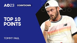 Tommy Paul | Top 10 Points | Australian Open 2023