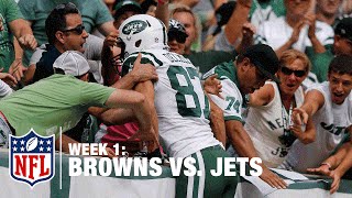 Jets QB Ryan Fitzpatrick Hits Eric Decker for 15-Yard TD | Browns vs. Jets | NFL