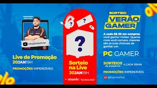 SORTEIO de PC GAMER! MELHOR LIVE DE DESCONTOS - VERÃO GAMER