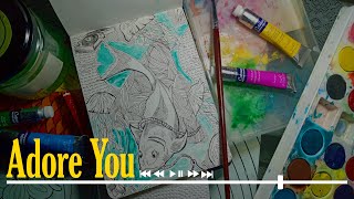 MUSIC DRAWING | Adore You - Harry Styles (speed drawing)