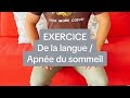 Exercice de kiné pour la langue et l’apnée du sommeil. #kine #apneedusommeil #langue #machoire