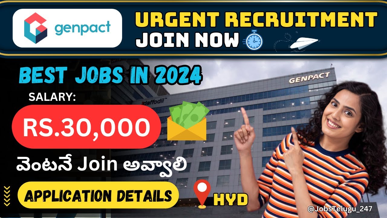 Genpact Jobs For Freshers 2024: Apply Process || URGENT RECRUITMENT IN ...