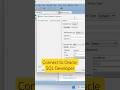 Connect to Oracle SQL Developer #viral #shortsfeed #trending #youtubeshorts #oracle #sql #database