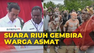 Suara Riuh Warga Asmat Saat Presiden Jokowi Resmikan Bandara Ewer di Papua