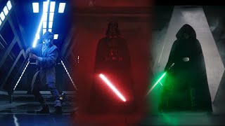 Kenobi, Vader & Luke Hallway Scene
