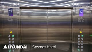 Nice Hyundai WBLX elevators – Cosmos VDNH Hotel, Moscow, RU