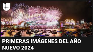 Las primeras imágenes del 2024 al otro lado del mundo